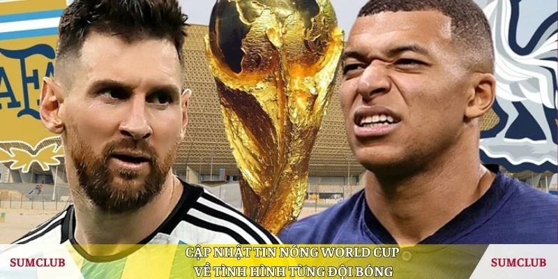 Cập nhật tin nóng World Cup về tình hình từng đội bóng